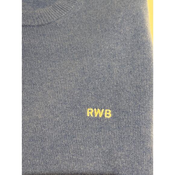 RED ENVELOPE Men’s Vintage 100% Cashmere Sweater in Light Blue L - Picture 5 of 5